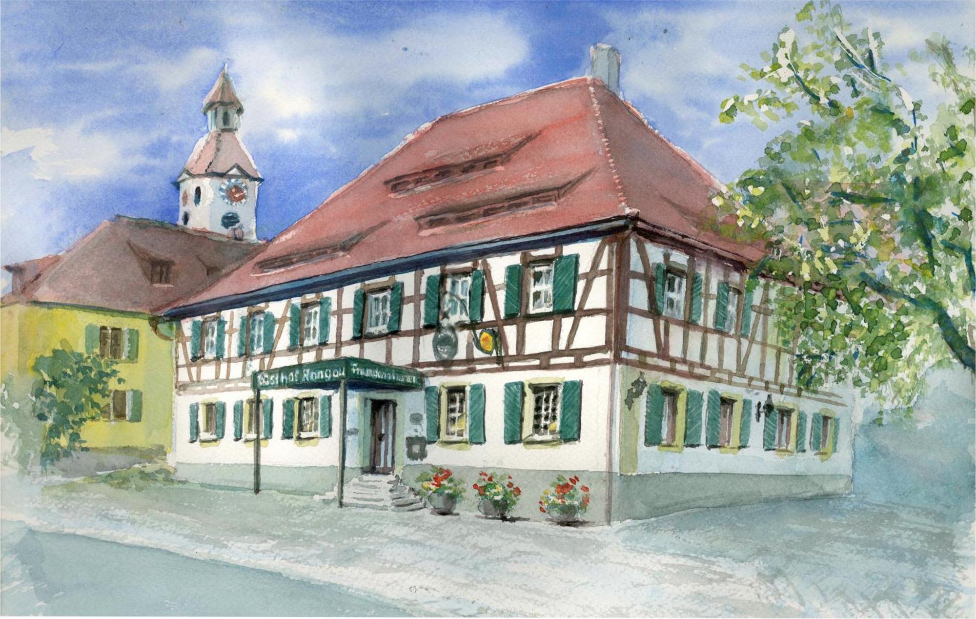 Landhotel Rangau Gasthof & Brennerei Markt Erlbach Eksteriør billede